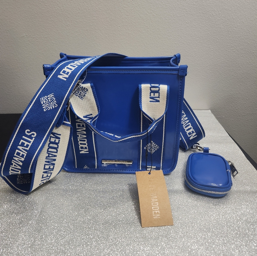 Women's Steve Madden Cobalt Satchel - Picture 5 of 5